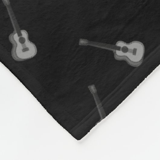Personalisiertes Gitarrenmuster Fleecedecke (Ecke)
