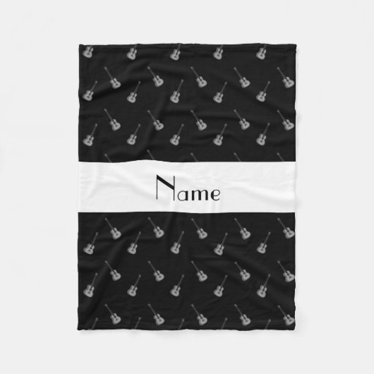 Personalisiertes Gitarrenmuster Fleecedecke (Vorderseite)