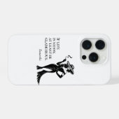 Personalisiertes Glamour-Style-Zitat-Design iPhone Hülle (Rückseite (Horizontal))