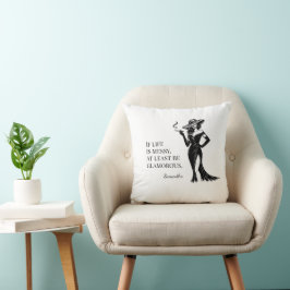 Personalisiertes Glamour-Style-Zitat-Design Kissen