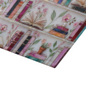 Personalisiertes Glas Bücherregal Schneidbrett Schneidebrett (Ecke)