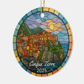 Personalisiertes Glas Cinque Terre Keramik Ornament (Links)