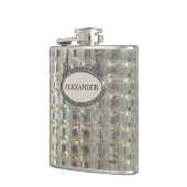 Personalisiertes Glas Decanter Flachmann (Links)