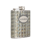 Personalisiertes Glas Decanter Flachmann (Rechts)