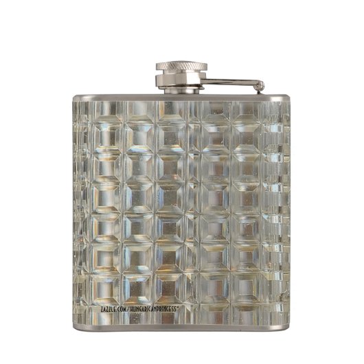 Personalisiertes Glas Decanter Flachmann (Rückseite)