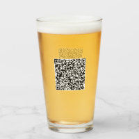 Personalisiertes Glas für QR-Code-Scan