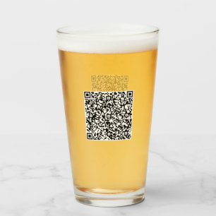 Personalisiertes Glas für QR-Code-Scan