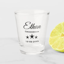 Personalisiertes Glas für Trauzeugen mit individue