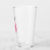 Personalisiertes Glas mit leuchtender violetter So (Links)