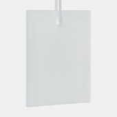 Personalisiertes Glas - quadratische Form Ornament Aus Glas (Vorderseite Rechts)