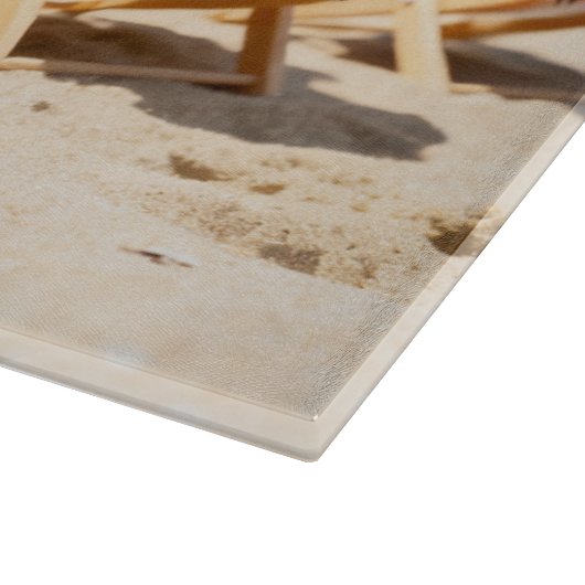 Personalisiertes Glas-Schneidebrett Schneidebrett (Ecke)