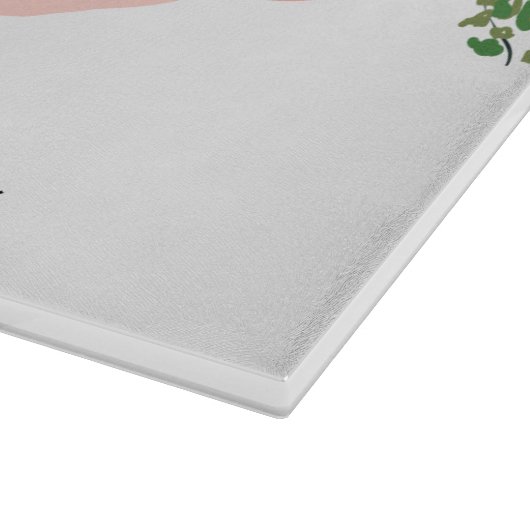 Personalisiertes Glas Schneiden Bohemischen Kaktee Schneidebrett (Ecke)