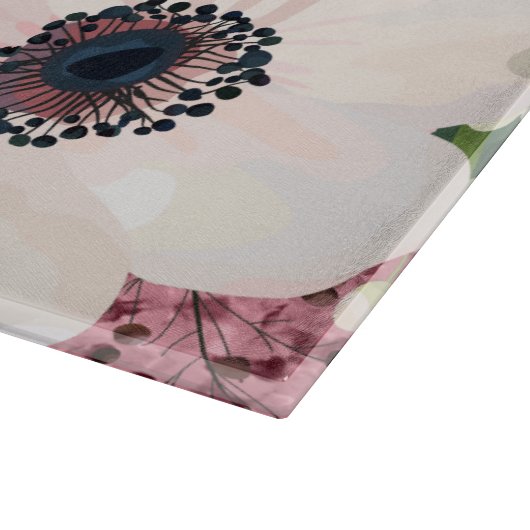 Personalisiertes Glas Schneiden Geometrische Garte Schneidebrett (Ecke)