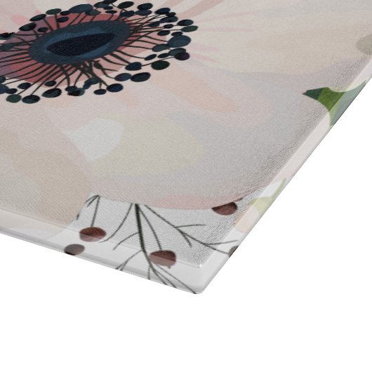 Personalisiertes Glas Schneiden Geometrische Garte Schneidebrett (Ecke)