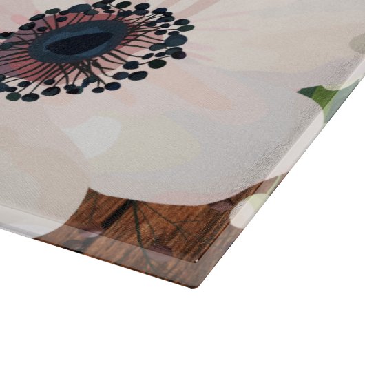 Personalisiertes Glas Schneiden Geometrische Garte Schneidebrett (Ecke)