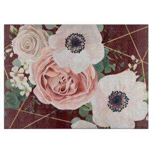 Personalisiertes Glas Schneiden Geometrischer Gart Schneidebrett