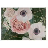 Personalisiertes Glas Schneiden geometrischer Gart Schneidebrett (Vorderseite)