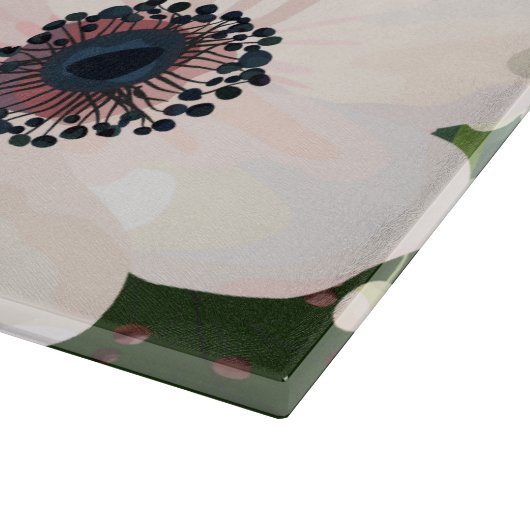 Personalisiertes Glas Schneiden geometrischer Gart Schneidebrett (Ecke)