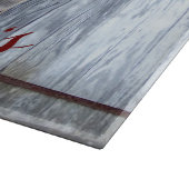 Personalisiertes Glas Schneiden Weißwaschholz Stal Schneidebrett (Ecke)