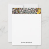 Personalisiertes Glasfloralblatt Mitteilungskarte (Vorderseite)