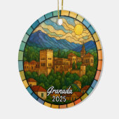 Personalisiertes Glasgranada Ornament, Spanien Keramik Ornament (Links)
