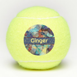 Personalisiertes Glasmuster Tennisbälle