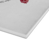 Personalisiertes Glass Cutting boho Reh Buck Head Schneidebrett (Ecke)