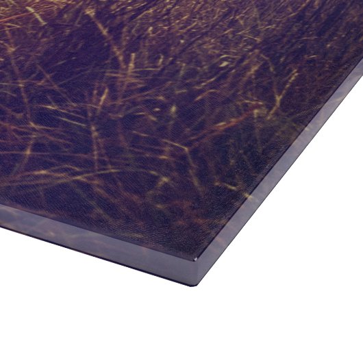 Personalisiertes Glass Schneiden Sonnenaufgang Weg Schneidebrett (Ecke)