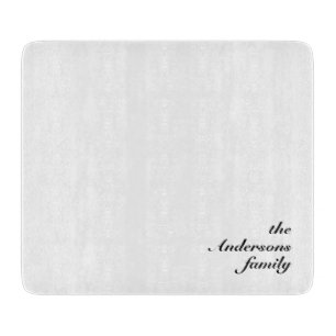 Personalisiertes Glasschneidbrett für die Küche Schneidebrett