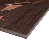 Personalisiertes Glasschneiden Baumwollzweig auf d Schneidebrett (Ecke)