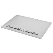 Personalisiertes Glasschneidenbrett mit Schneidebrett (Ecke)
