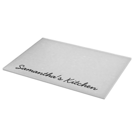 Personalisiertes Glasschneidenbrett mit Schneidebrett (Ecke)
