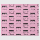 Personalisiertes Glaubensherz Christlich Geschenkpapier (Flach)