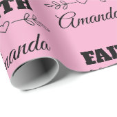 Personalisiertes Glaubensherz Christlich Geschenkpapier (Rolleneckpunkt)