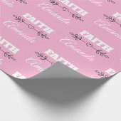 Personalisiertes Glaubensherz Christlich Geschenkpapier (Ecke)