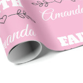 Personalisiertes Glaubensherz Christlich Geschenkpapier (Rolleneckpunkt)