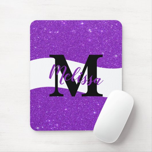 Personalisiertes Glitter-Mauspad Mousepad (Mit Mouse)
