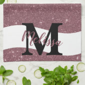 Personalisiertes Glitzer Küchentuch (Gefaltet)