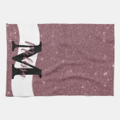Personalisiertes Glitzer Küchentuch (Horizontal)