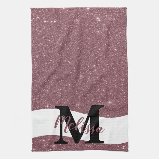 Personalisiertes Glitzer Küchentuch (Vertikal)