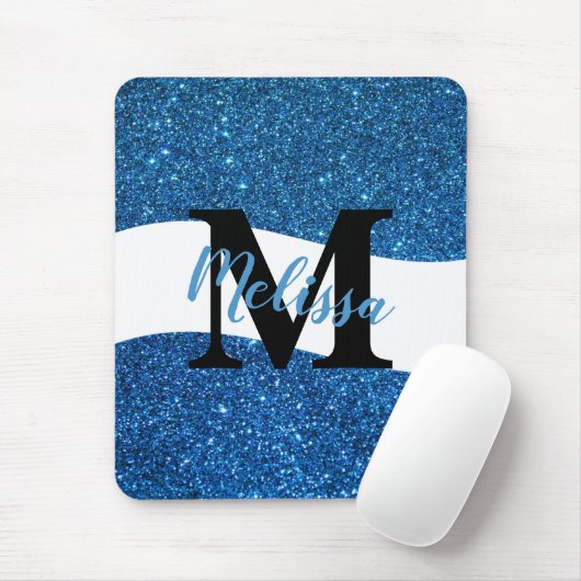 Personalisiertes Glitzer-Mauspad Mousepad (Mit Mouse)