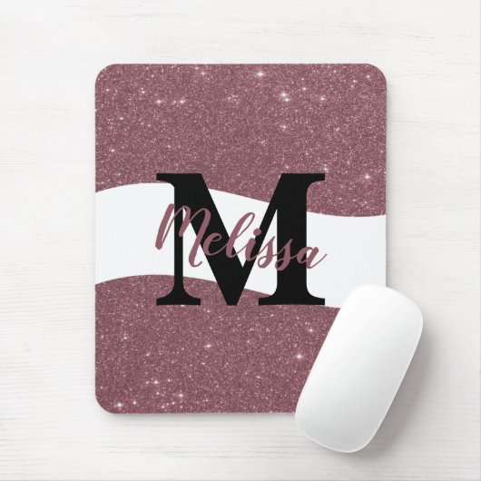 Personalisiertes Glitzer-Mauspad Mousepad (Mit Mouse)