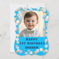 Personalisiertes Glück 1. Geburtstag mit Foto
