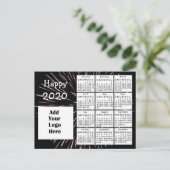 Personalisiertes Glück 2020 Neues Jahr Personalisi Postkarte (Stehend Vorderseite)