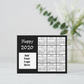 Personalisiertes Glück 2020 Neues Jahr Personalisi Postkarte (Stehend Vorderseite)