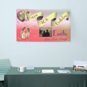 Personalisiertes Glück 40. Geburtstag Banner (Messeveranstaltung)