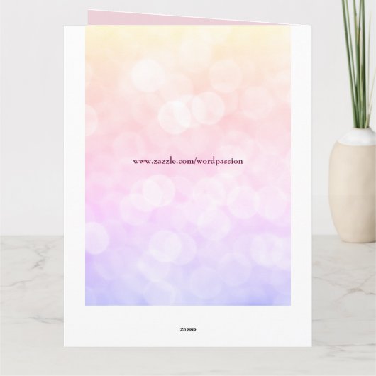 Personalisiertes Glück 40. Geburtstag Karte (Rückseite)