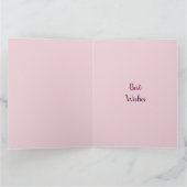 Personalisiertes Glück 70. Geburtstag Karte (Innenseite)