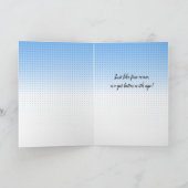 Personalisiertes Glück Geburtstag Retro Spaß Karte (Innenseite)