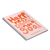 Personalisiertes Glück ist eine Richtung Notizblock (Rechte Seite)